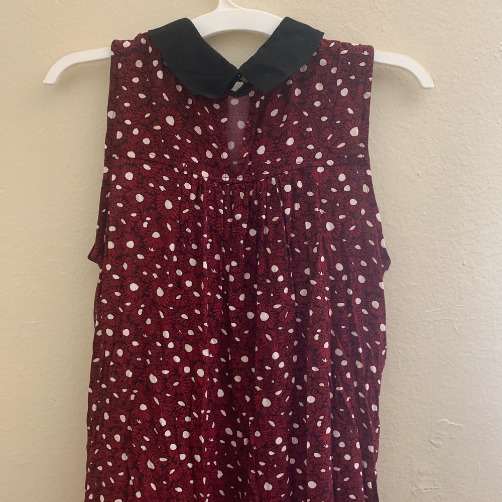 Peter-Pan Collared Floral Dress